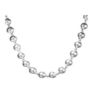 吴越老银铺明月赋纯银项链银珠吊坠圆珠串珠素链高级礼物送女友