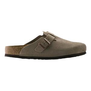 【自营】Birkenstock绒面百搭时尚凉拖 男女同款灰褐色拖鞋560773
