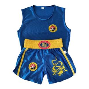 武术散打训练服装男儿童拳击比赛练功速干服格斗短裤成人搏击搭配