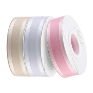 2.5cm雪纱丝带鲜花蛋糕礼品包装缎带蝴蝶结装饰材料红色粉色白色