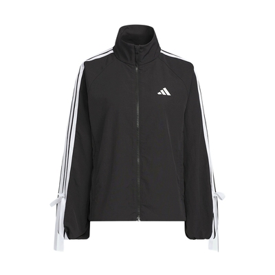 adidas阿迪达斯秋女三条纹舞动系列拒水运动休闲夹克外套 KT5003