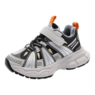 巴布豆童鞋男童棉鞋2026新款秋冬款加绒二棉鞋冬季保暖儿童运动鞋