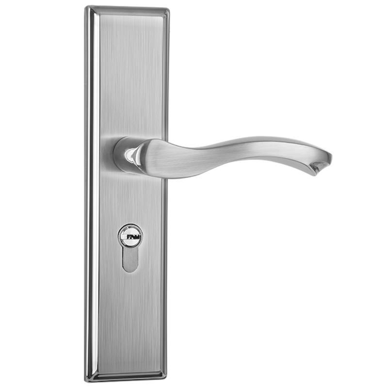 固特室内卧室房间门锁可调节免改孔卫生间家用木门把手通用型锁具
