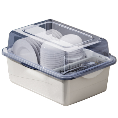 碗碟收纳架碗柜装碗收纳盒家用厨房碗筷置物架放碗餐具双层沥水箱