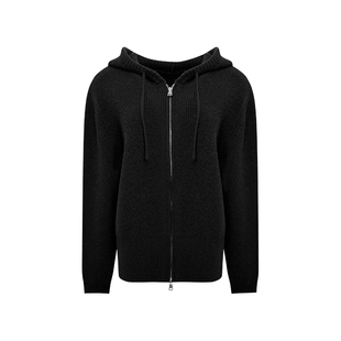 NAZ那子大码冬季纯色连帽短款毛衣胖mm宽松慵懒风时尚女针织开衫