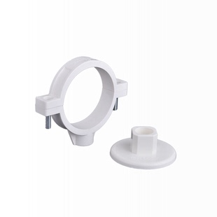 联塑PVC排水管下水管管件配件 盘式pvc管吊卡管卡抱箍50 75 110mm