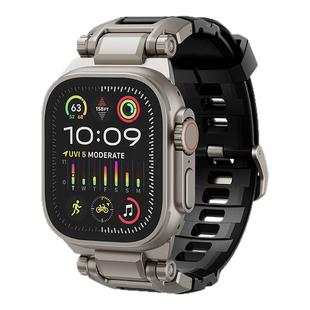适用2024新款苹果手表applewatchUltra2表带iwatch10S9手表带s8/s7/s6/se表带户外运动女生金属钛不锈钢腕男