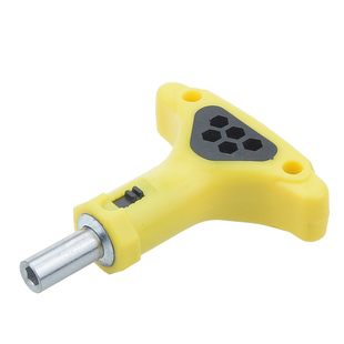 T型蜂巢风批头棘轮手柄 反转可换6.35批咀把手接杆螺丝批 1/4起子