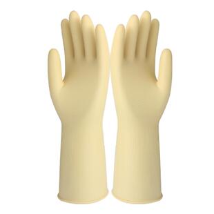 巧姨乳胶手套橡胶洗碗塑胶加厚耐用防水厨房家用刷碗洗衣家务清洁