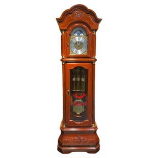 利时达德国赫姆勒红木落地钟别墅大平层客厅机械钟轻奢新中式欧式