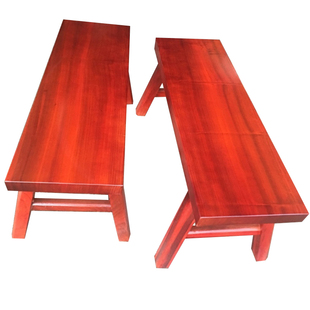 红花梨长条凳子实木长板凳大板餐桌奥坎巴花黄花梨红木原木中式