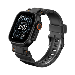 SwitchEasy适用苹果iWatch11/10带硅胶表带防水防汗柔软亲肤久戴舒适Ultra1/2/3代耐用抗撞击日常户外通用