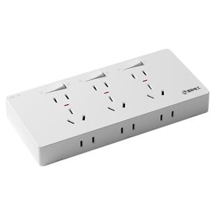 86型扩展式插座带开关墙面固定式延伸插座多功能免布线拓展插座