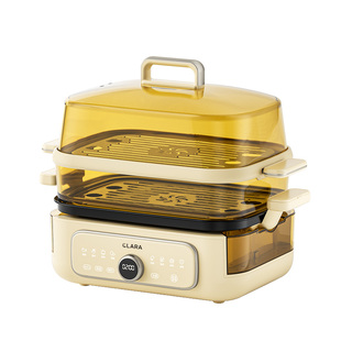 CLARA高温速鲜电蒸锅家用预约蒸煮炖一体全自动全玻璃蒸锅新款