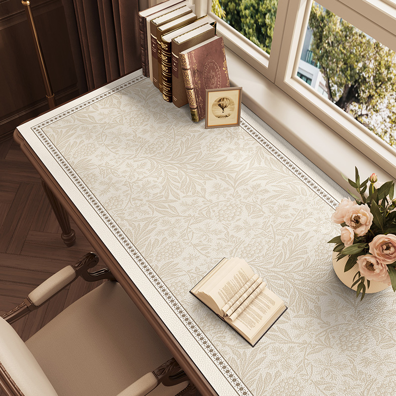 美式复古桌垫书桌学生可裁剪写字台桌布桌面保护垫防水梳妆台布垫