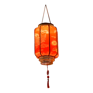 2026新款高端太阳能灯笼大门口一对灯笼挂饰手工新年春节灯笼户外