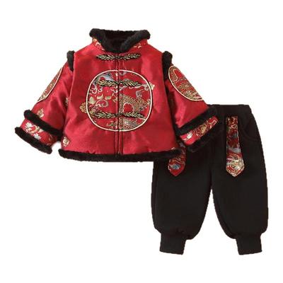 悠兔贝贝拜年服男童冬季套装