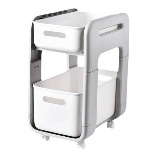 书包置物架可移动小推车书本收纳架带轮桌下家用放书神器学生书架