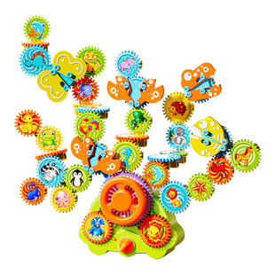 儿童电动积木百变齿轮2026新款益智力拼装玩具3岁6男孩女生日礼物