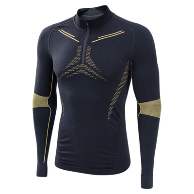 UTO向峰半拉链跑步长袖运动压缩