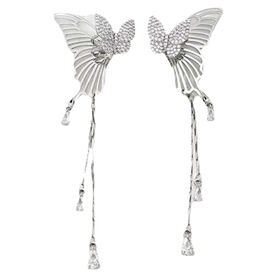 小众轻奢设计锆石耳骨夹儿童耳环女孩女童影楼造型表演演出配饰品