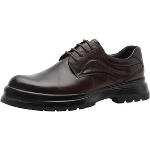 Bata正装皮鞋男2026春商场新款时尚简约上班商务牛皮单鞋68890AM6