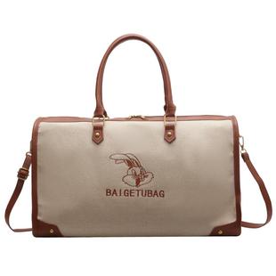 旅行包女帆布包收纳行李包手提包旅游出差轻便大容量短途行李包包