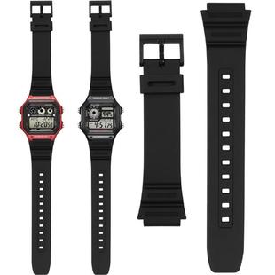 适配卡西欧小方块表带AE1200AE-1300/F-108/W-216H学生树脂手表带