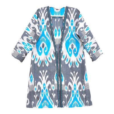 乌兹别克斯坦手织彩色复古风长袍