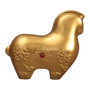 纯黄铜牛马摆件生肖造型装饰品家居桌面装饰品把件创意礼物工艺品