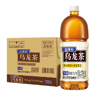 SUNTORY/三得利无糖乌龙茶饮料1.25L*6瓶大瓶畅饮醇厚回甘茶色