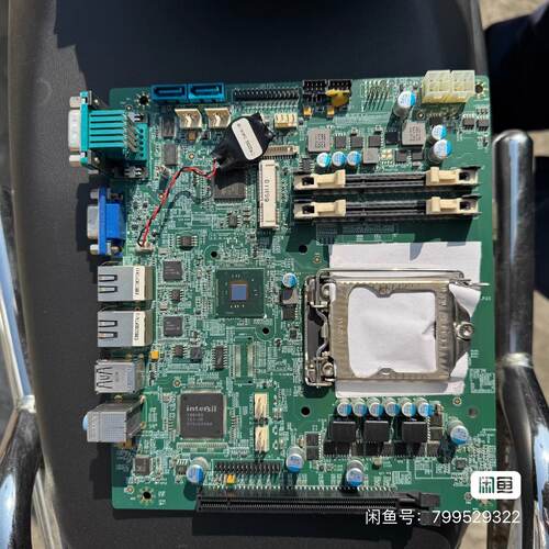EMB-6012工控主板，支持4代CPU，带双千兆网卡，原装