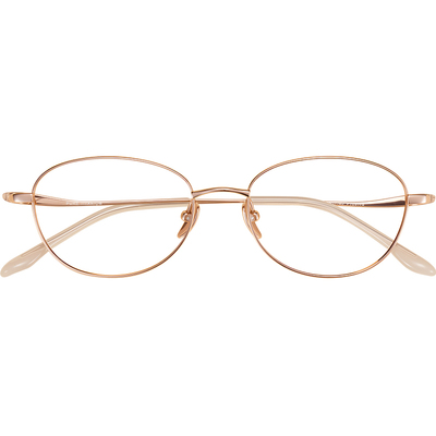 超轻纯钛金丝猫眼眼镜框女高级感近视可配度数方圆脸素颜全钛镜架