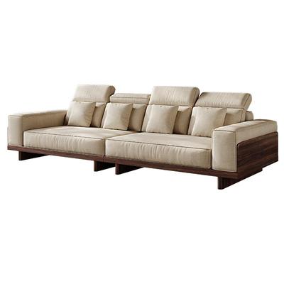 北美黑胡桃木实木沙发