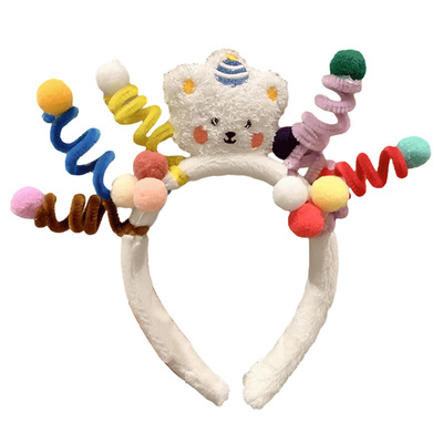 可爱搞怪小熊生日拍照扭扭棒发箍