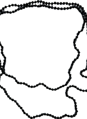 黑水晶多层长款毛衣链条