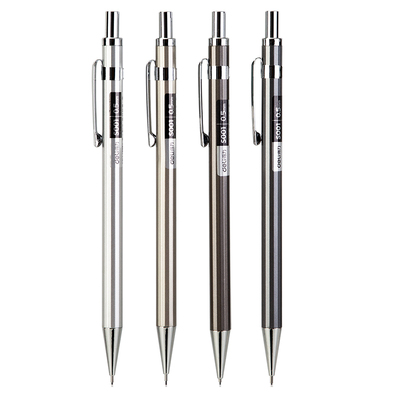 得力自动铅笔0.5杆带橡皮写不断