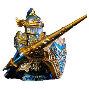 中世纪暴风城骑士兰斯洛特模型亚瑟王适用于乐高拼装积木人仔玩具