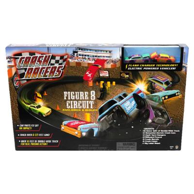 8字型轨道赛车儿童玩具无限冲击轨道车轨道滑行套装霹雳飞车益智
