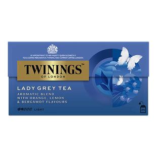 TWININGS川宁仕女伯爵红茶LadyGrey豪门烘焙红茶粉进口袋泡茶包
