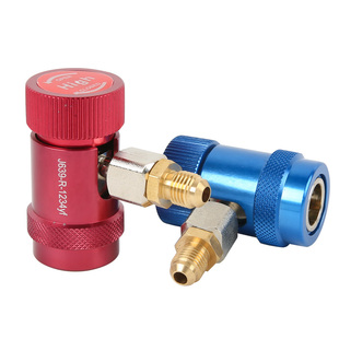 美规路虎专用汽车空调加氟快速R1234yf冷媒接头1234可调汽车接