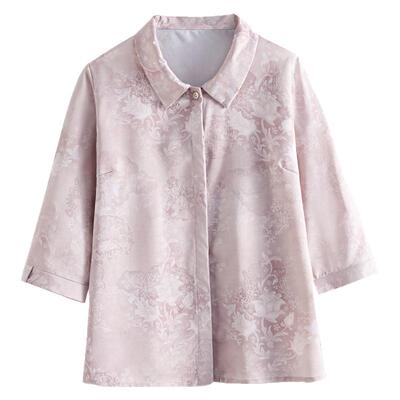 桑蚕丝真丝国风衬衫厂家亏本直销