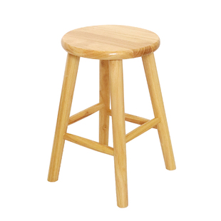 实木圆凳子换鞋凳家用餐厅凳北欧简约梳妆凳原木小板凳榫卯木头凳