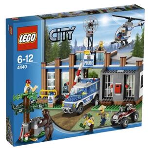 乐高LEGO拼插积木益智玩具城市系列森林警察局 4440 男孩绝版收藏