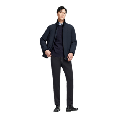 金利来男士羽绒服立领可拆卸毛领