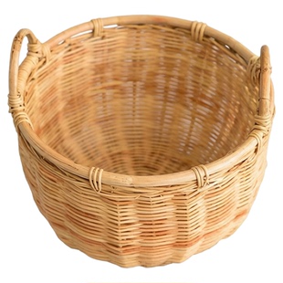 越南原藤编筐收纳提篮花盆套筐装饰天然质感新生婴儿拍照道具清仓
