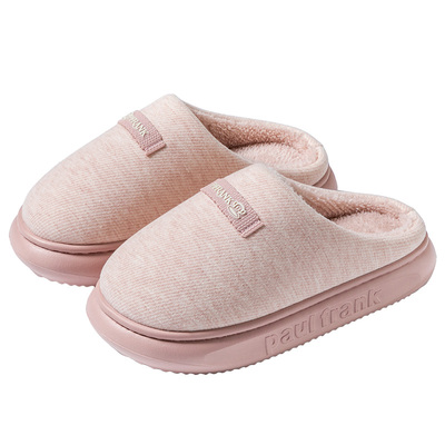 大嘴猴保暖简约毛绒居家情侣棉拖