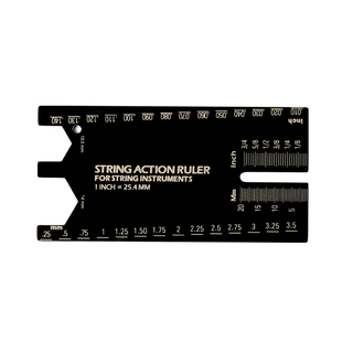 吉他弦距测量尺电贝司调弦高测量弦距卡尺调节琴颈铝合金工具尺子