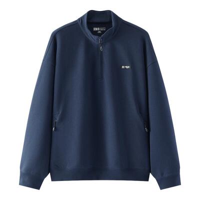 森马联名款森柔立领半开襟卫衣男