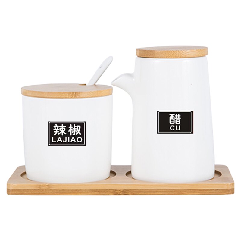 陶瓷创意风家用调味瓶罐